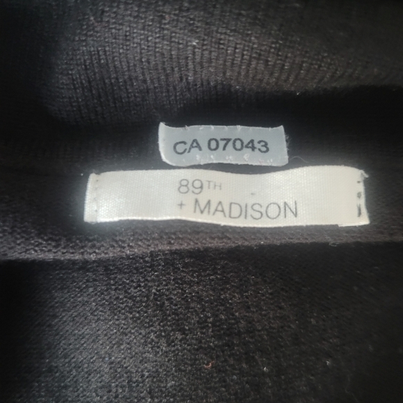 89th + Madison Black and Grey Cowl Turtleneck Sweater XL - Picture 7 of 7